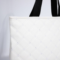 Сумка-шопер женская на молнии, цвет молочный Сумка-шопер женская на молнии, цвет молочный