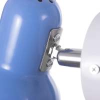 Бра с проводом "Севантос" Е27 40Вт синий 9х9х14 см