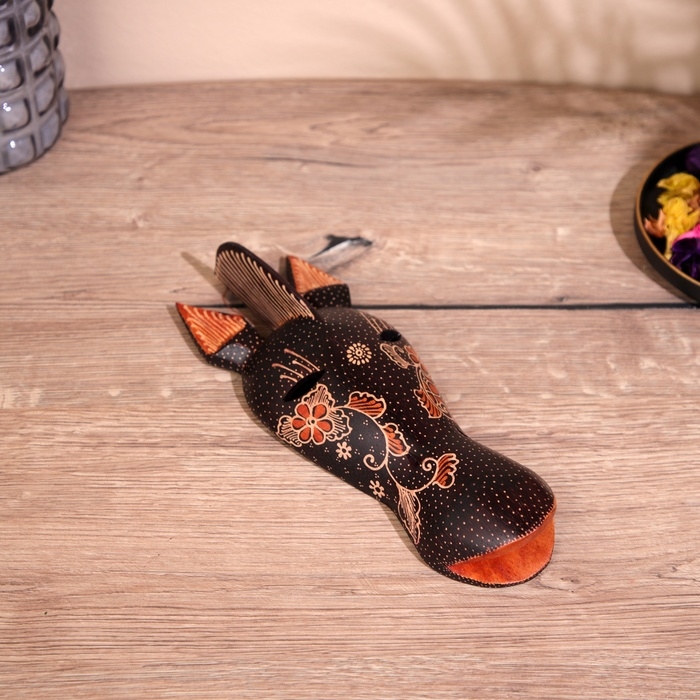 Маска Маска "Зебра" дерево 18 см