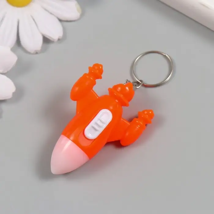 Фонарик свет на кольце "Ракета" LR41x3 шт МИКС 5х3х1,7 см