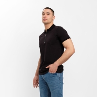 Футболка (поло) мужская MINAKU REGULAR FIT: цвет чёрный, р-р 54