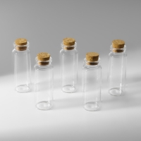 Баночки для хранения бисера, d=2.2&times;6 см, 5 шт.