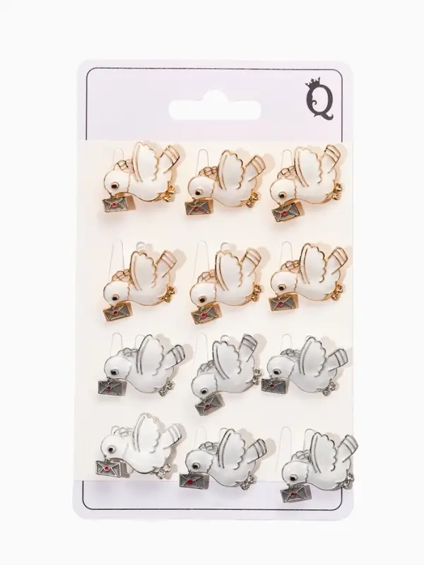 Брошь "Почтовый голубь", цвет микс (неделимая фас 12шт)