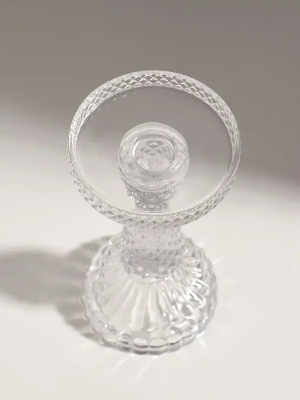 Подсвечник стекло "Монпелье" прозрачный d=8 см 8,8х8,8х18 см