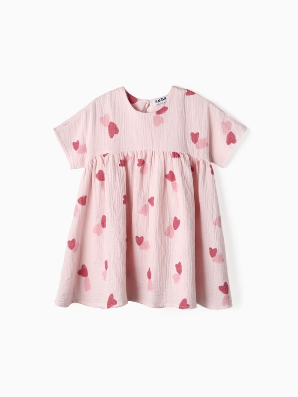 Платье детское KAFTAN "Сердечки" рост 110
