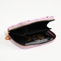 Кошелёк на молнии "Выбражулька", цвет розовый