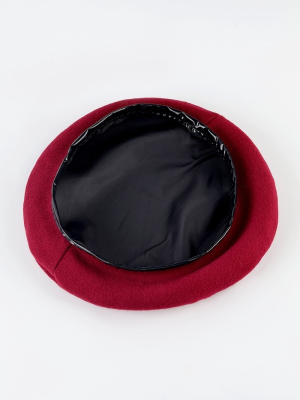 Берет военного, цвет бордовый