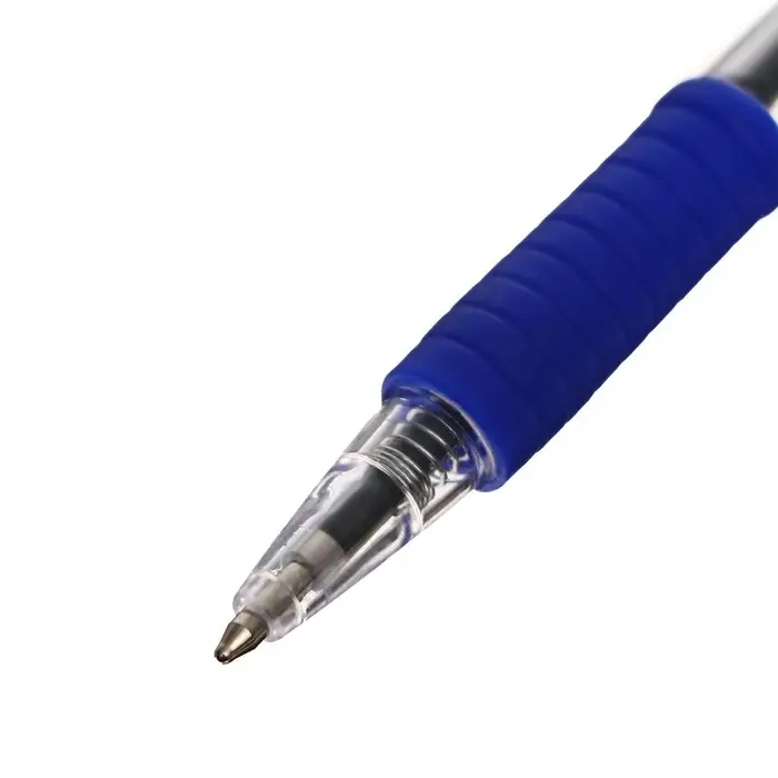 Набор шариковых ручек Calligrata, 4 штуки, автоматические, синий стержень, резиновый упор