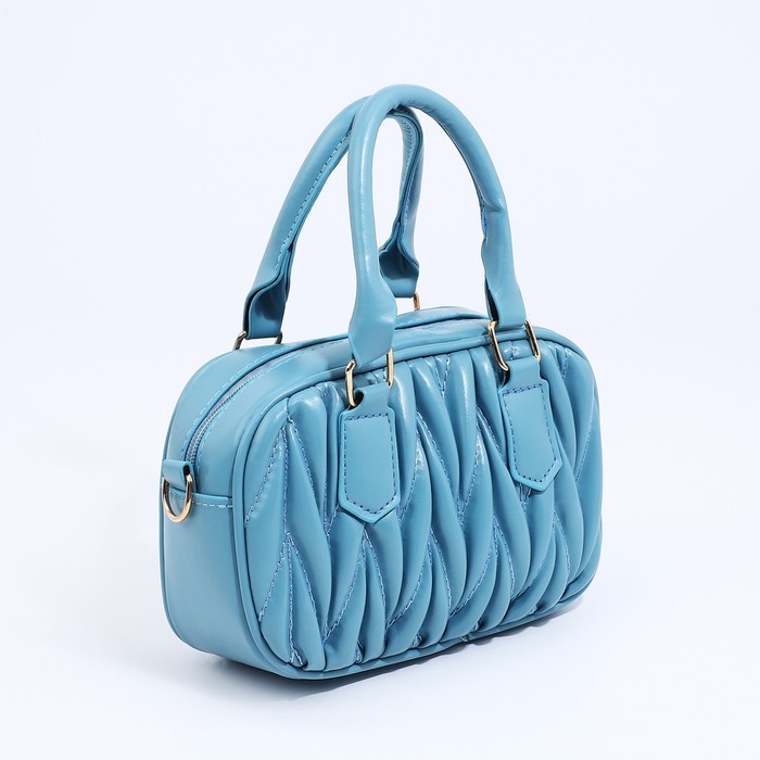 Сумка женская на молнии, цвет голубой Сумка женская на молнии, цвет голубой