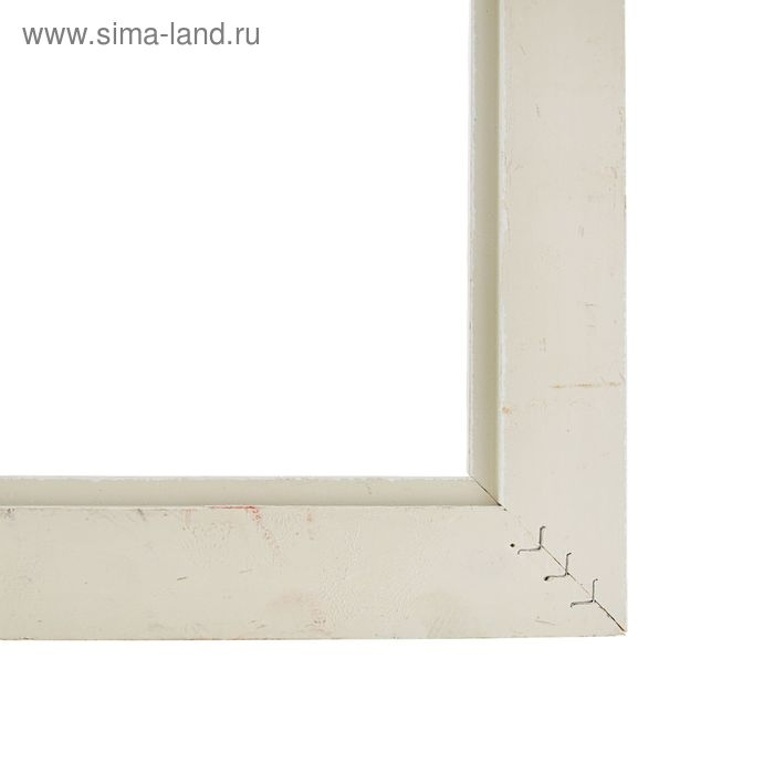 Рама для картин (зеркал) 21&times;29.7&times;4 см, дерево &laquo;Версаль&raquo;, бело-золотая