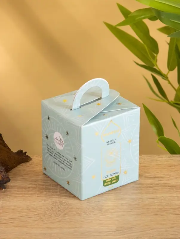 Свеча в стекле с камнем Manifest цветочный 200 гр соевый воск