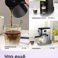 Кофеварка капельная электрическая КТ-7487 - 550 Вт - 0.75 л Кофеварка капельная электрическая КТ-7487 - 550 Вт - 0.75 л
