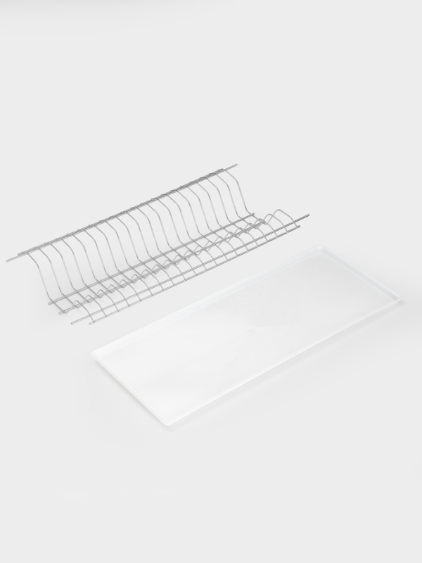 Сушилка для посуды с поддоном для шкафа 60 см, 56.5&times;25.6 см, хром