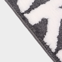 Коврик Доляна Get Naked, 50&times;80 см, микрофибра, темно-серый