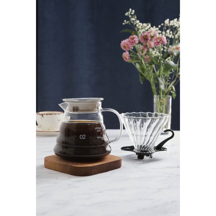 Пуровер стеклянный для заваривания кофе &laquo;Арабика&raquo;, 600 мл