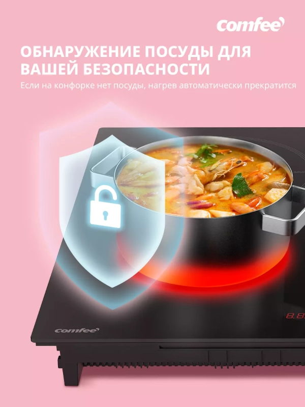 Индукционная варочная панель CIH601,4 конфорки, инвертор