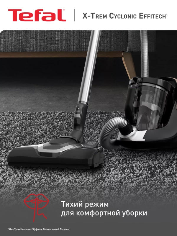 Пылесос с контейнером Extreme Cyclonic Effitech TW7C89EA
