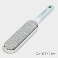 Щётка для одежды и мебели LaDо́m, для удаления шерсти и волос, 30&times;5,5&times;2 см, чехол 20&times;8,5&times;4,5 см