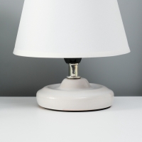 Лампа настольная "Мини" 1х40Вт Е14 белый 15х15х20см МОДЕЛЬ: 3133993