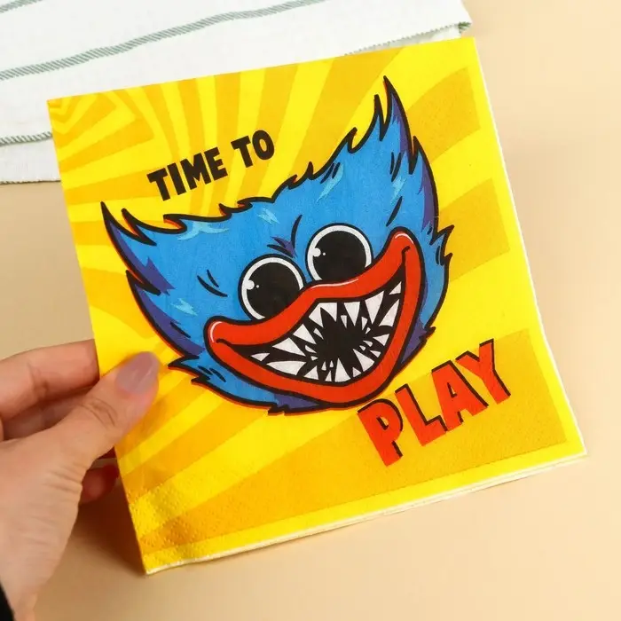 Салфетки бумажные &laquo;Хагги Вагги&raquo;, 33&times;33 см, 20 штук, 3-х слойные, Монстр