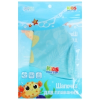 Шапочка для плавания детская ONLYTOP &laquo;Весёлое купание&raquo;, тканевая, обхват 46-52 см