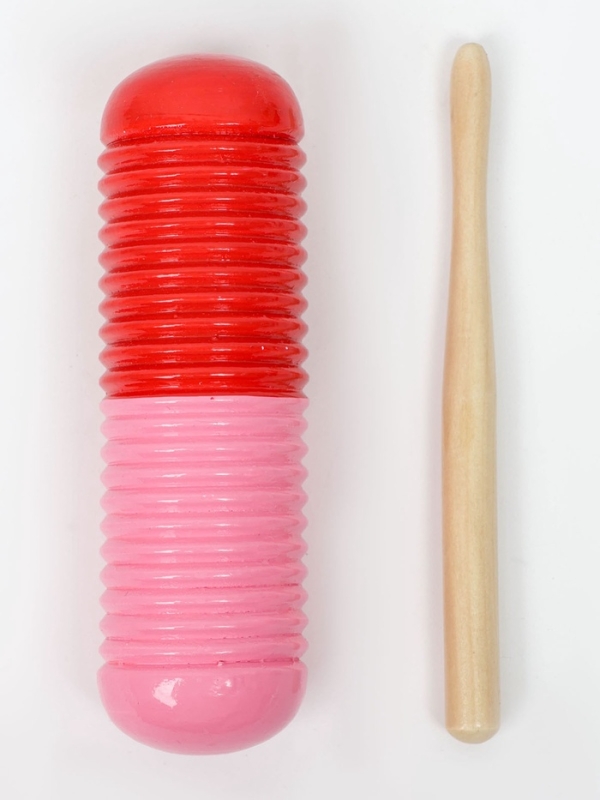 Музыкальный инструмент Гуиро Music Life трещотка, 14 х 4,5 см, розовый с красным Музыкальный инструмент Гуиро Music Life трещотка, 14 х 4,5 см, розовый с красным