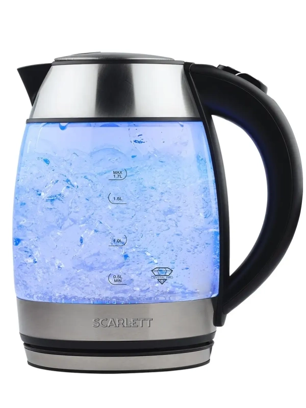 Чайник электрический стеклянный с подсветкой 1,7л Чайник электрический стеклянный с подсветкой 1,7л