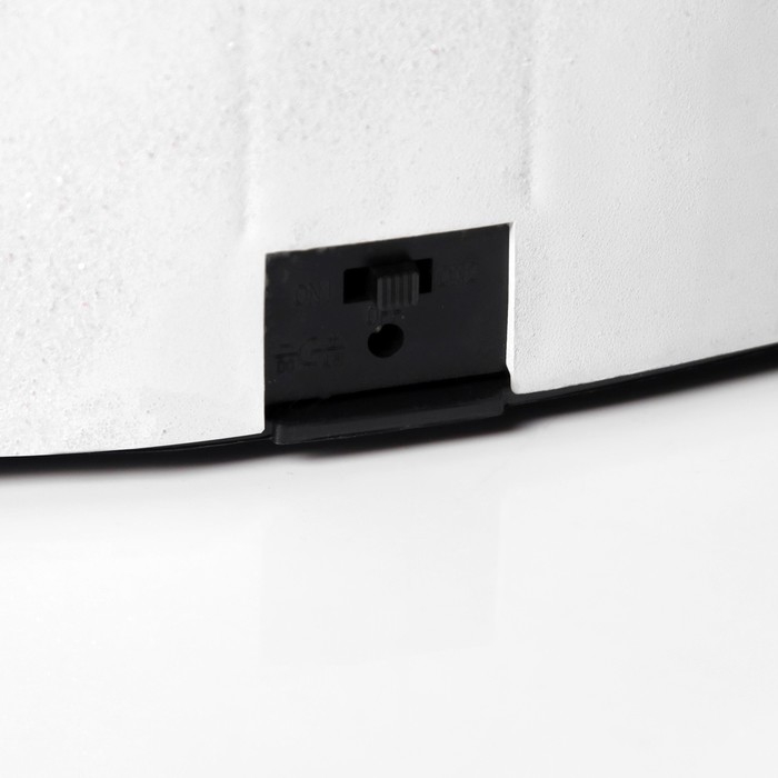 Светодиодная фигура &laquo;Поезд и ёлка&raquo; 20 &times; 20 &times; 16 см, полистоун, батарейки ААх3 (не в комплекте), USB, свечение тёплый белый