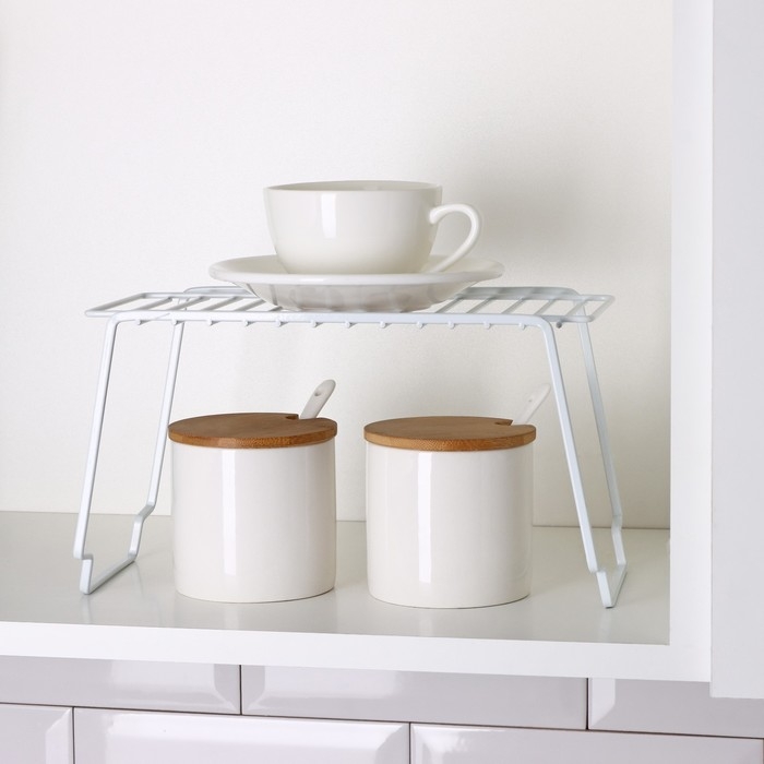 Полка универсальная Доляна, 25&times;14,3&times;14,6 см, белая