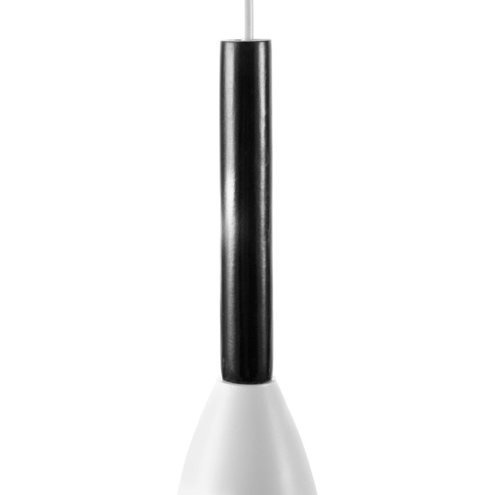 Светильник BayerLux Подвес "Капля" 1x40Вт E27 белый 10х10х28-128 см