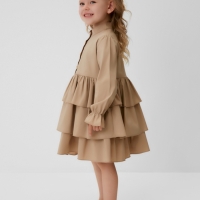 Платье для девочки MINAKU цвет бежевый, рост 116 см Платье для девочки MINAKU цвет бежевый, рост 116 см