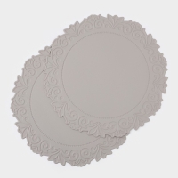 Набор салфеток сервировочных на стол Доляна, 2 шт, 38×38 см, серый Набор салфеток сервировочных на стол Доляна, 2 шт, 38×38 см, серый