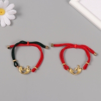 Браслет фен-шуй "Растительный узор" регулируемая длина набор 5 шт