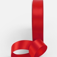 Лента атласная двухсторонняя №0250 20мм*25&plusmn;1м алый TR