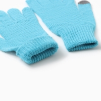 Перчатки сенсорные, цвет голубой, р-р 18 Перчатки сенсорные, цвет голубой, р-р 18