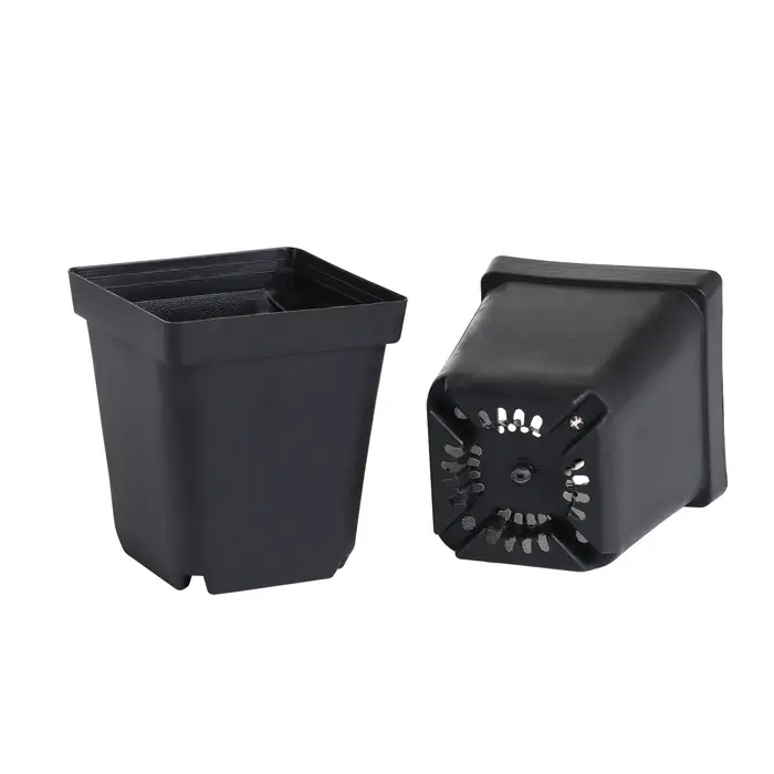 Горшок для рассады, 700 мл, d=10 см, h=12.5 см, пластик, чёрный, Greengo