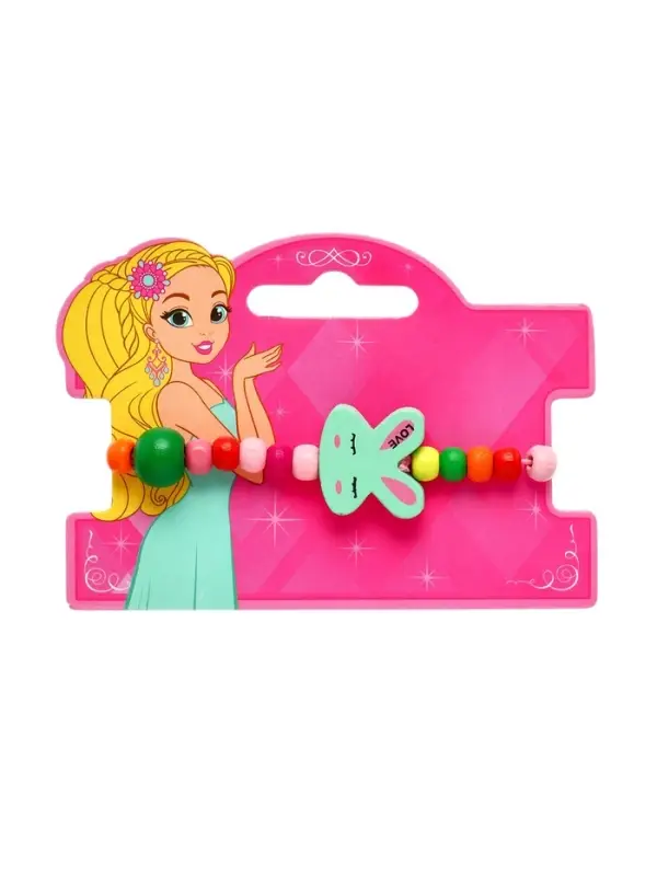 Браслет детский &laquo;Выбражулька&raquo; зайчик сонный на радуге, цвет МИКС