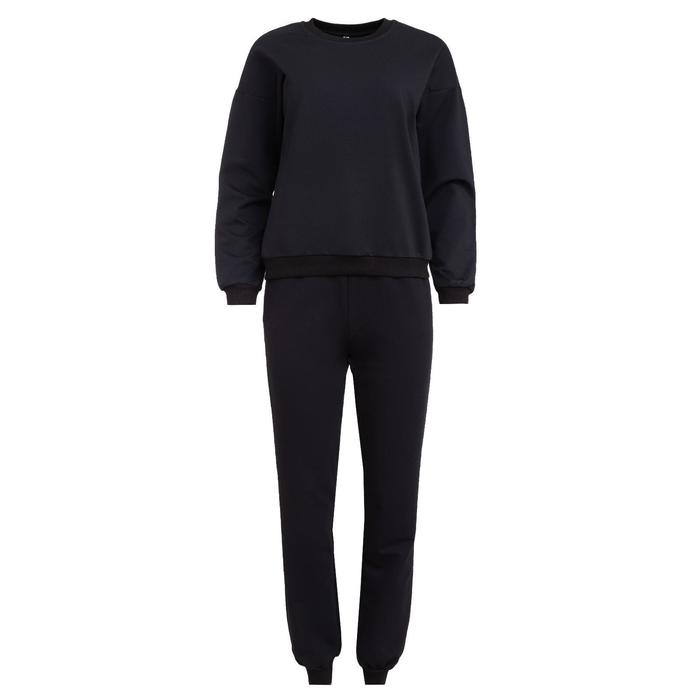 Костюм женский (свитшот, брюки) MINAKU: Casual Collection цвет чёрный, размер 50 Костюм женский (свитшот, брюки) MINAKU: Casual Collection цвет чёрный, размер 50