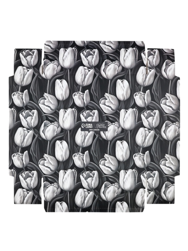 Коробка для цветов с вазой и PVC окнами складная «Чёрно-белая эстетика», 23 х 30 х 23 см Коробка для цветов с вазой и PVC окнами складная «Чёрно-белая эстетика», 23 х 30 х 23 см