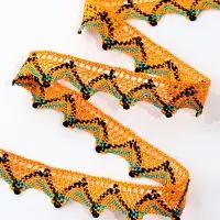 Тесьма &laquo;Уголки&raquo;, ширина 2 см., намотка 25 м., цвет оранжевый