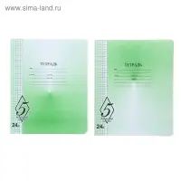 Тетрадь 24 листа клетка &laquo;Великолепная пятёрка&raquo;, бумажная обложка, МИКС