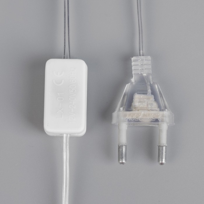 Светодиодная фигура &laquo;Снеговик с метлой&raquo; 25 &times; 40 см, пластик, 220 В, свечение мульти (RG/RB)