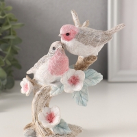 Сувенир полистоун "Воробышки на цветочном дереве" розово-голубой 11,5х5,5х13,5 см Сувенир полистоун "Воробышки на цветочном дереве" розово-голубой 11,5х5,5х13,5 см