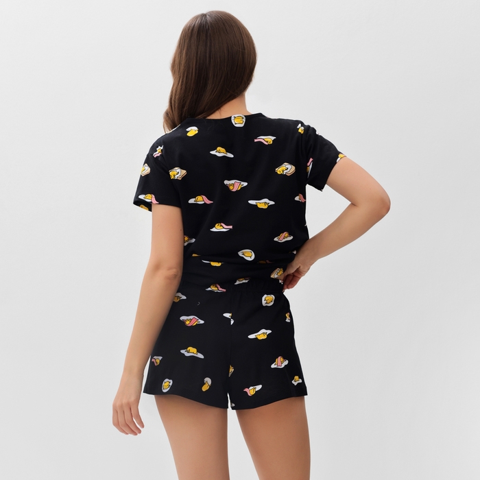 Пижама женская (футболка и шорты) KAFTAN Egg р. 48-50, черный Пижама женская (футболка и шорты) KAFTAN Egg р. 48-50, черный