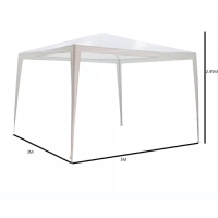Шатёр туристический, 300&times;300 см, открытый, белый