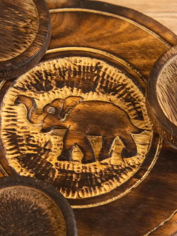 Подставка под благовония "Слон" дерево 16,5 см