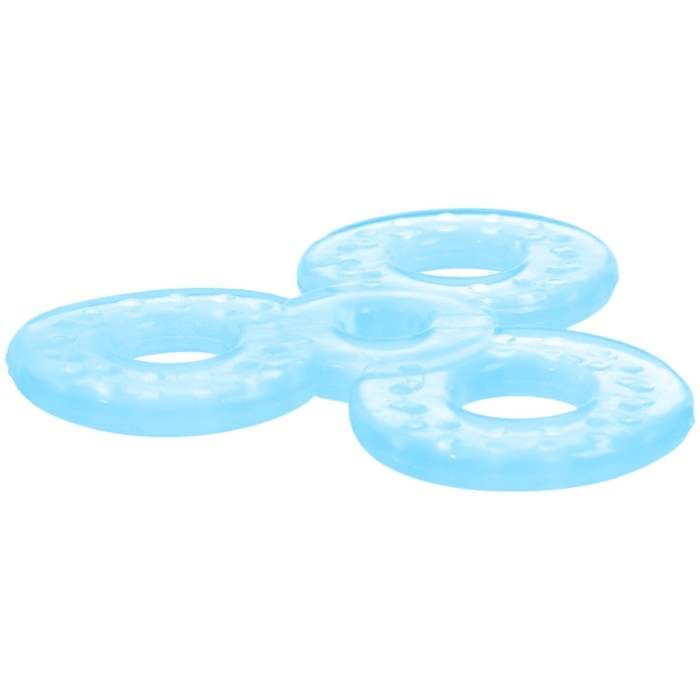 Набор прорезывателей силиконовых &laquo;Мой Зайка&raquo;, с погремушкой, 3 шт., на присоске, в кейсе, Крошка Я