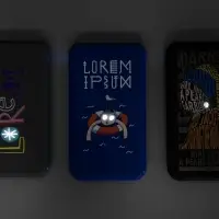 Аккумулятор Uniscend Starry с подсветкой, 5000 мАч, синий