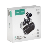 Наушники Hoco EW22 TWS, беспроводные, вакуумные, BT5.3, 30/300 мАч, микрофон, черные