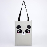 Шопер детский для девочки с допиками &laquo;Панда&raquo;, 32х23см